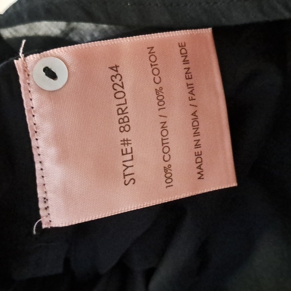 NWT BADGLEY MISCHKA BUTTONDOWN PEASANT TOP - Picture 5 of 5